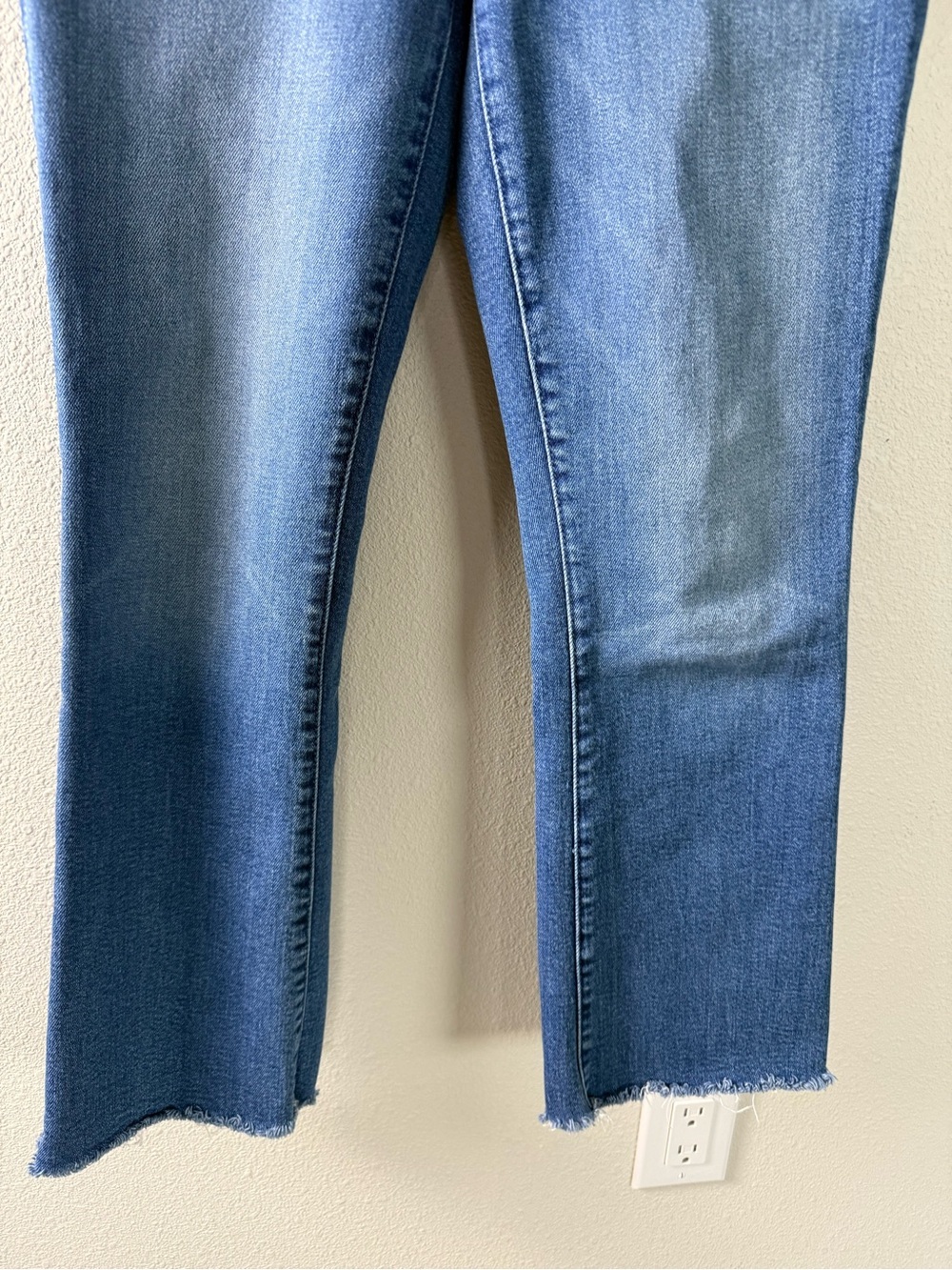 MOTHER The Hustler Ankle Fray Bootcut Jeans Grasping At Straws Denim Women’s 27 - Picture 5 of 14